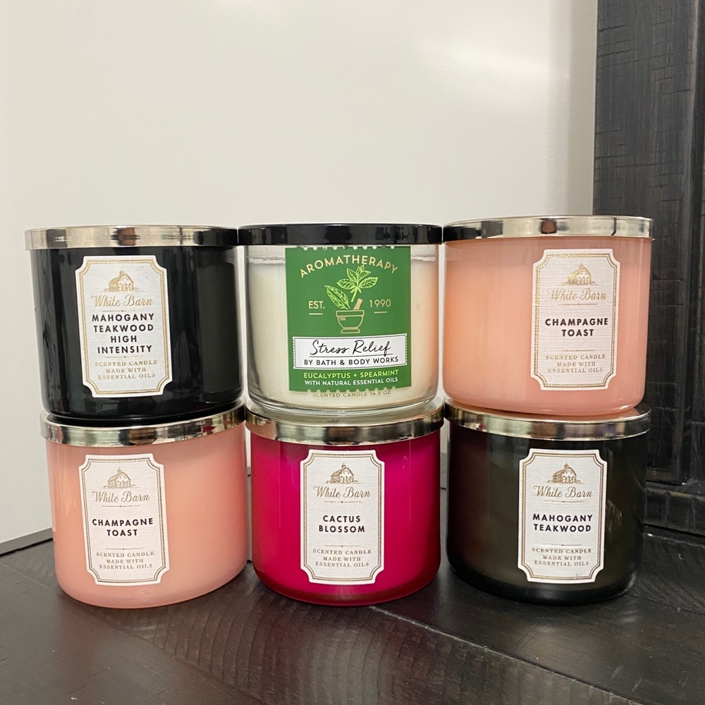 Bath and Body Works 3 Wick Candles